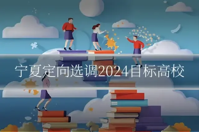 宁夏定向选调2024目标高校