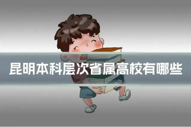 昆明本科层次省属高校有哪些