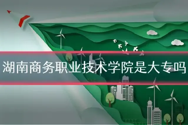 湖南商务职业技术学院是大专吗