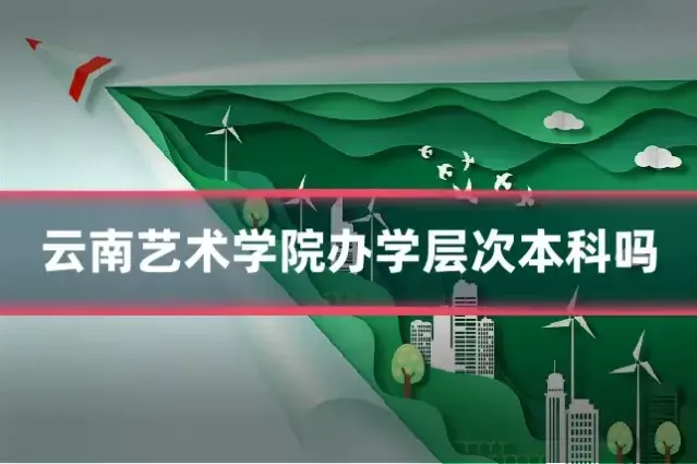 云南艺术学院办学层次本科吗