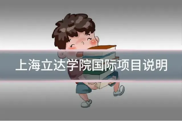 上海立达学院国际项目说明