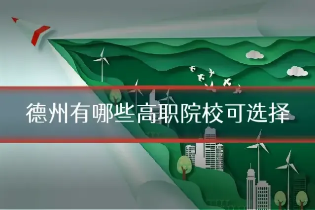 德州有哪些高职院校可选择