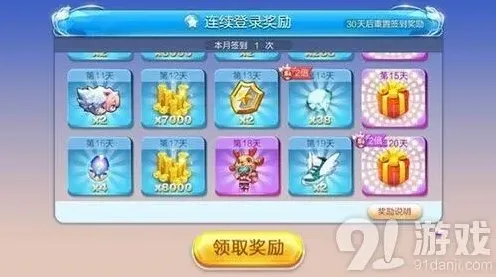 天天酷跑1月签到奖励玩法指南