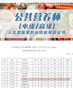 公共营养师