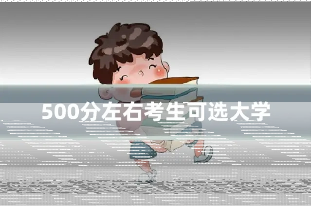 500分左右考生可选大学