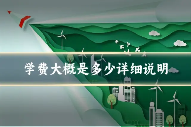 学费大概是多少详细说明