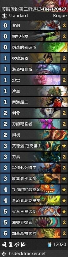 炉石传说卡组速递4.27:传说卡组教程