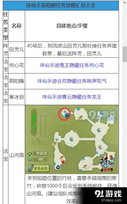 诛仙手游105级隐藏任务攻略