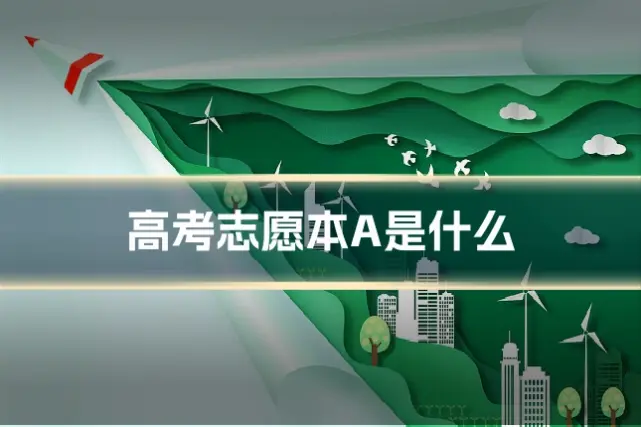 高考志愿本A是什么