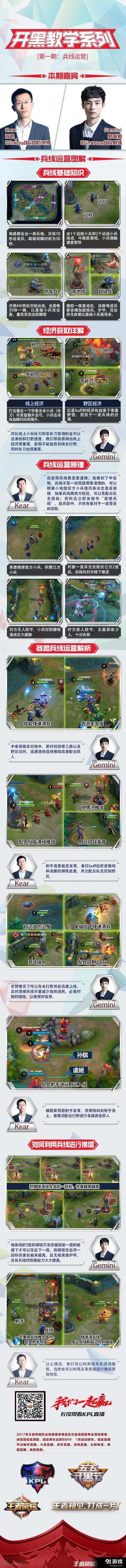 《王者荣耀》兵线运营开黑教学第一期攻略