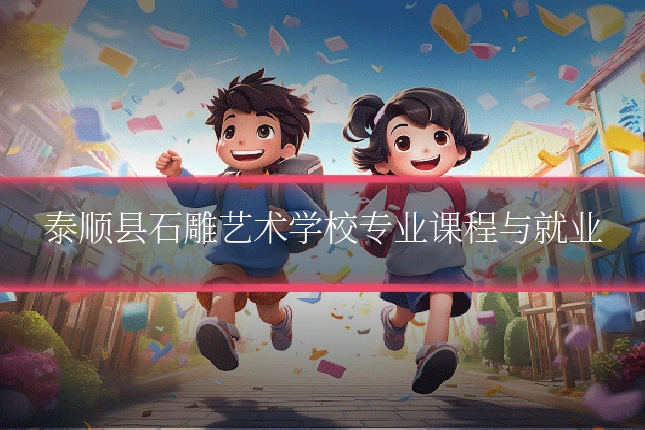 泰顺县石雕艺术学校专业课程与就业