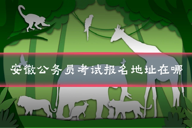安徽公务员考试报名地址在哪