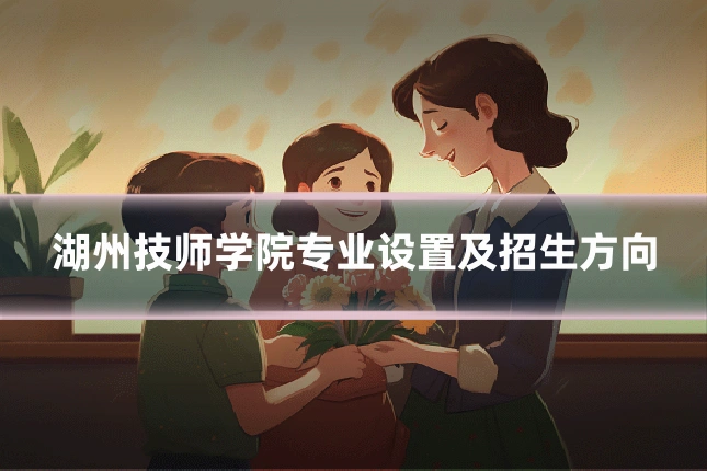 湖州技师学院专业设置及招生方向