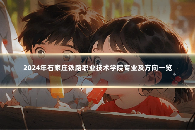 2024年石家庄铁路职业技术学院专业及方向一览