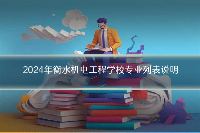 2024年衡水机电工程学校专业列表说明