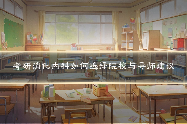 考研消化内科如何选择院校与导师建议