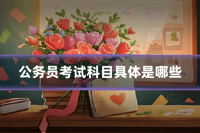 公务员考试科目具体是哪些