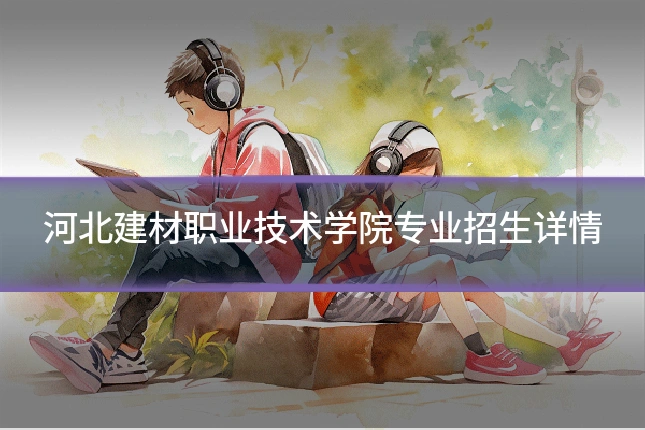 河北建材职业技术学院专业招生详情