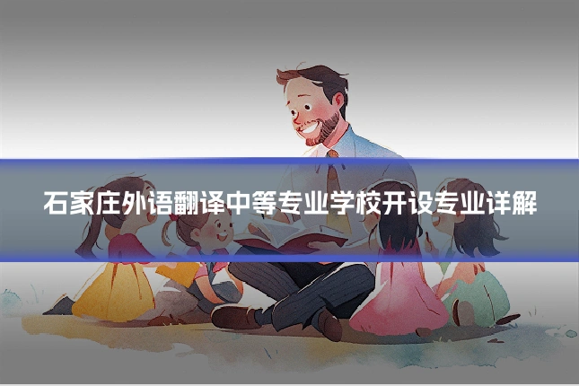 石家庄外语翻译中等专业学校开设专业详解