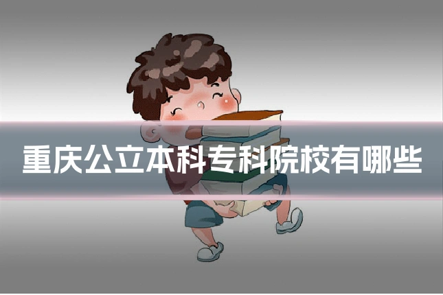 重庆公立本科专科院校有哪些