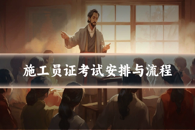 施工员证考试安排与流程