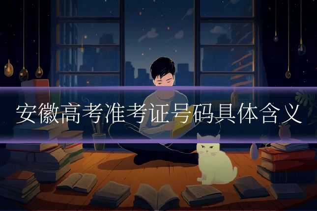 安徽高考准考证号码具体含义