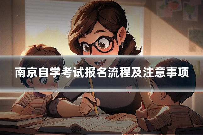 南京自学考试报名流程及注意事项