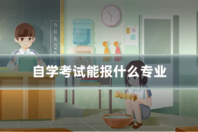 自学考试能报什么专业