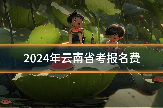 2024年云南省考报名费