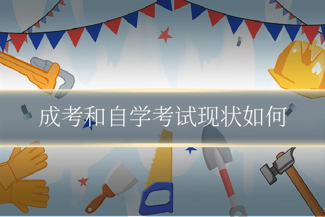 成考和自学考试现状如何
