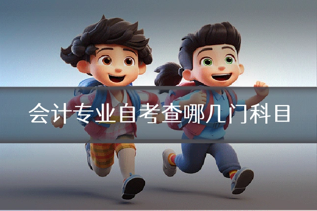 会计专业自考查哪几门科目