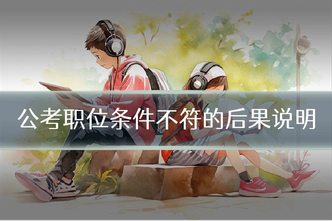 公考职位条件不符的后果说明