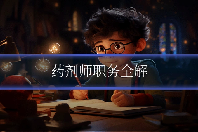 药剂师职务全解