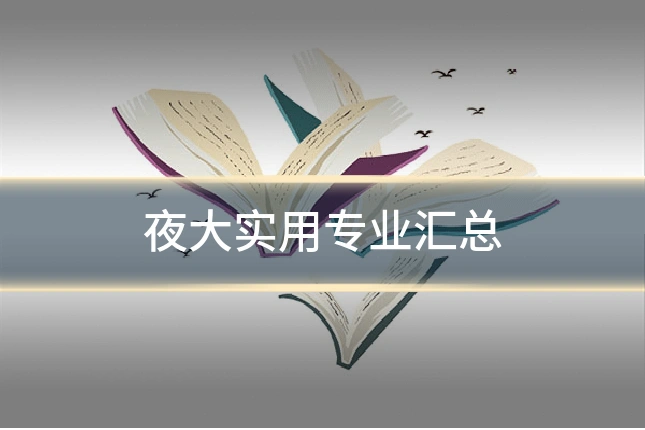 夜大实用专业汇总