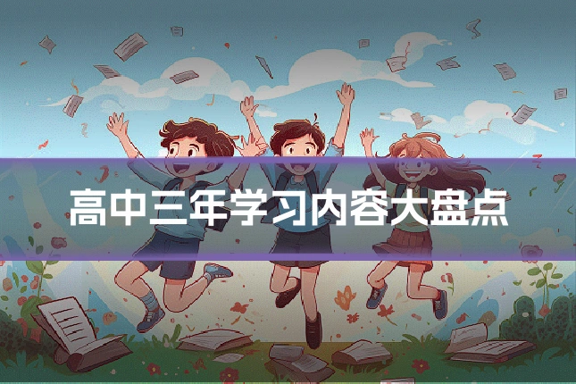 高中三年学习内容大盘点