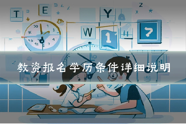 教资报名学历条件详细说明