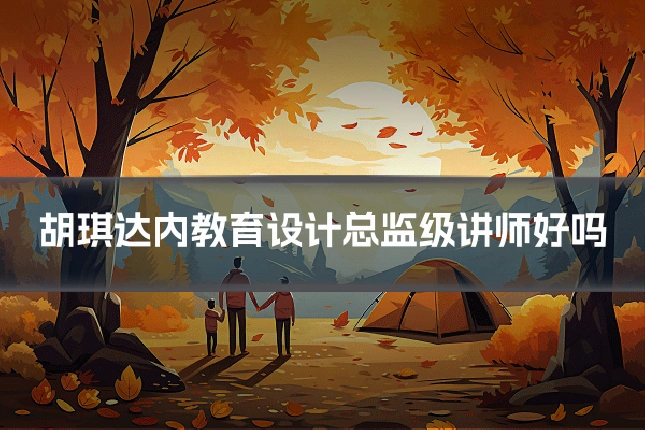 胡琪达内教育设计总监级讲师好吗