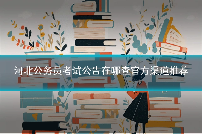 河北公务员考试公告在哪查官方渠道推荐