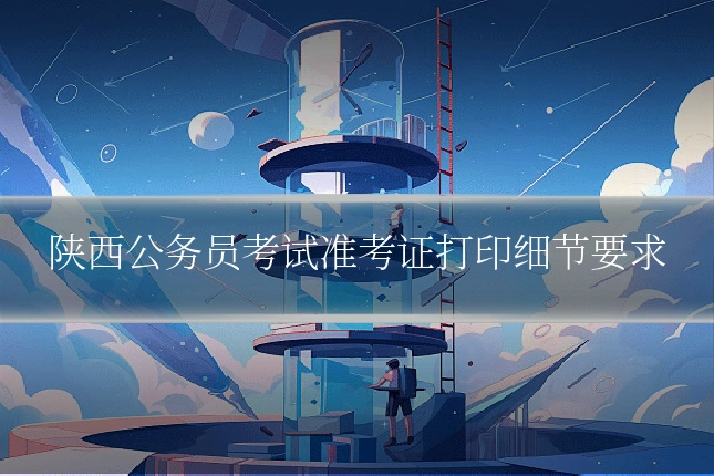 陕西公务员考试准考证打印细节要求