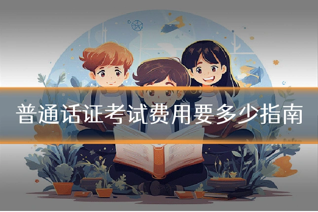 普通话证考试费用要多少指南