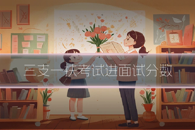 三支一扶考试进面试分数