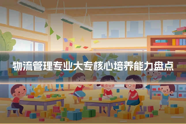 物流管理专业大专核心培养能力盘点