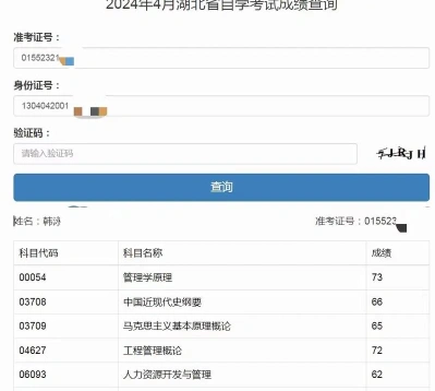 自学考试通过率