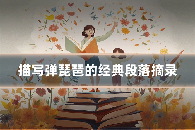 描写弹琵琶的经典段落摘录