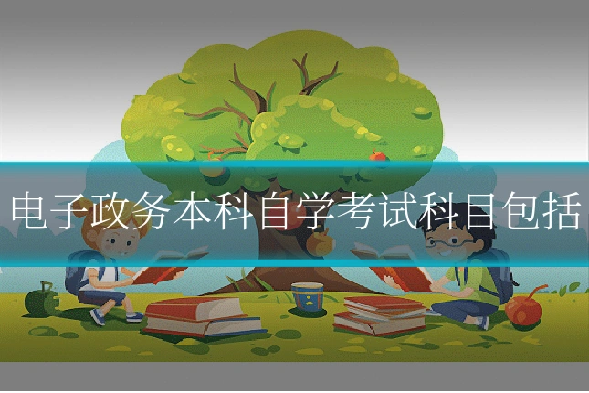 电子政务本科自学考试科目包括