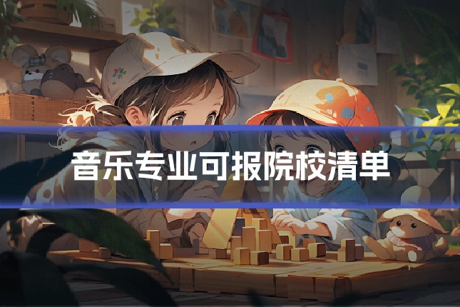 音乐专业可报院校清单