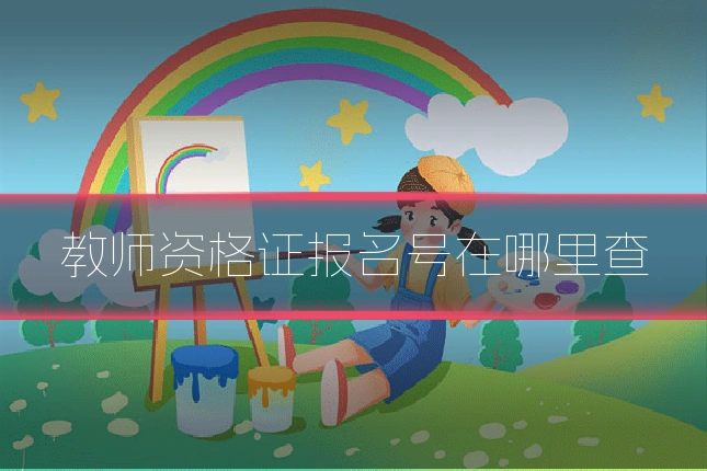 教师资格证报名号在哪里查
