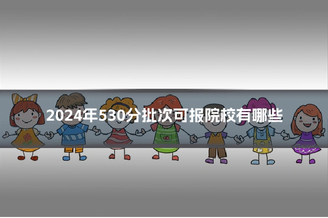 2024年530分批次可报院校有哪些