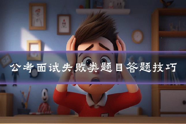 公考面试失败类题目答题技巧