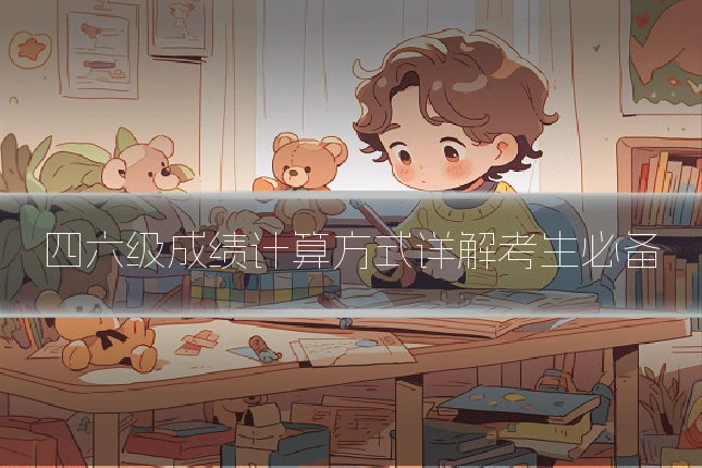 四六级成绩计算方式详解考生必备